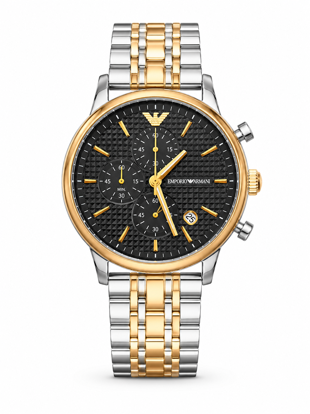 Luxury Two-Tone Stainless Steel Chronograph Watch for Men