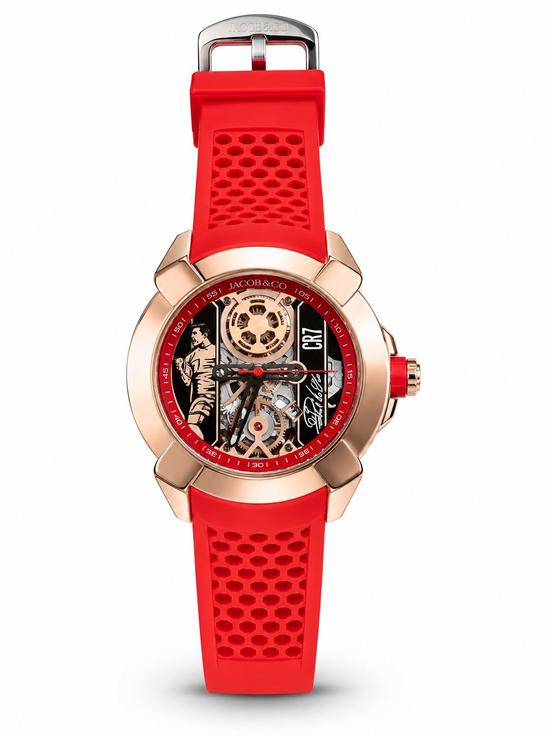 Luxury Skeleton Dial Silicone Strap Premium Watch