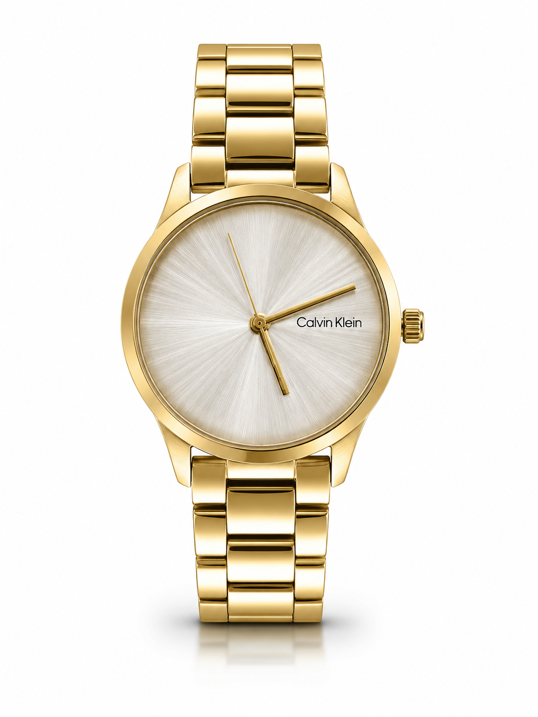 Premium Gold Stainless Steel Analog Wrist Watch for Women | Minimalist Luxury Casual Watch